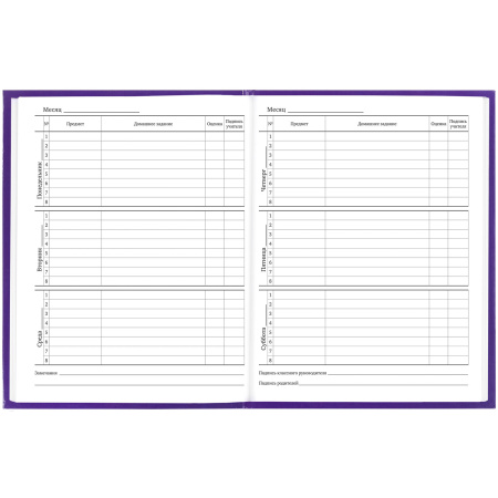 Дневник 1-11 класс 40 л., твердый, BRAUBERG, глянцевая ламинация, "Funny Food", 106620 - Дневники универсальные