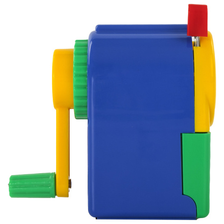 Точилка механическая ЮНЛАНДИЯ "Светофор", металлический механизм, корпус голубой, 228766 - Точилки механические