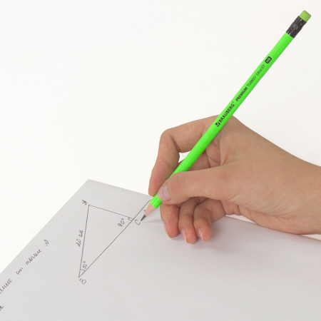 Карандаш чернографитный BRAUBERG "PREMIUM TURKEY", 1 шт., "Ultra GT", НВ, ассорти, дисплей, 181557 - Карандаши чернографитные