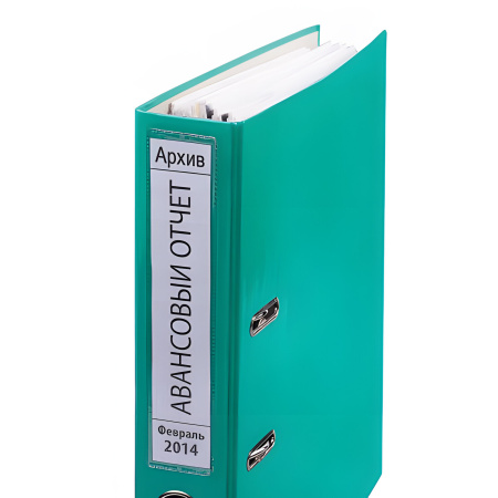 Карманы самоклеящиеся на корешок папки 70 мм (191х50 мм), КОМПЛЕКТ 5 шт., BRAUBERG, 224074 - Карманы самоклеящиеся для папок