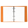 Тетрадь на кольцах А5 (180х220 мм), 120 листов, под кожу, клетка, BRAUBERG "Joy", оранжевый/светло-оранжевый, 129992 - Тетради на кольцах и сменные блоки к ним