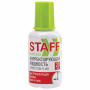Корректирующая жидкость STAFF "EVERYDAY" быстросохнущая, 20 мл, с кисточкой, 228625 - Корректирующие жидкости