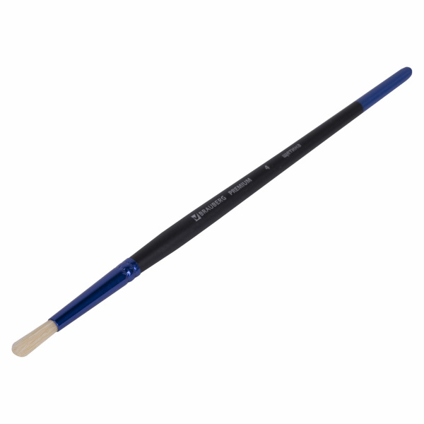 Кисть щетина, круглая № 4, BRAUBERG PREMIUM, 200990 - Кисти для рисования