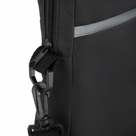 Сумка для документов STAFF "Manager" на молнии с карманом, полиэстер, черно-серый, 37х32х5см, 270836 - Сумки для документов