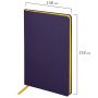 Блокнот А5 (148x218 мм), BRAUBERG "Metropolis Mix", под кожу, 80 л., в точку, сиреневый, 113315 - Бизнес-блокноты и бизнес-тетради