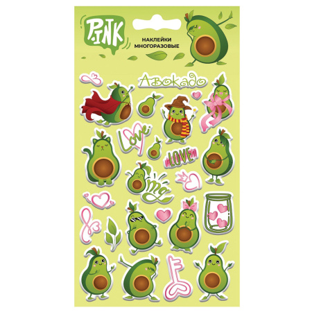 Наклейки объемные АССОРТИ, 11х20 см, PRIORITY - Наклейки