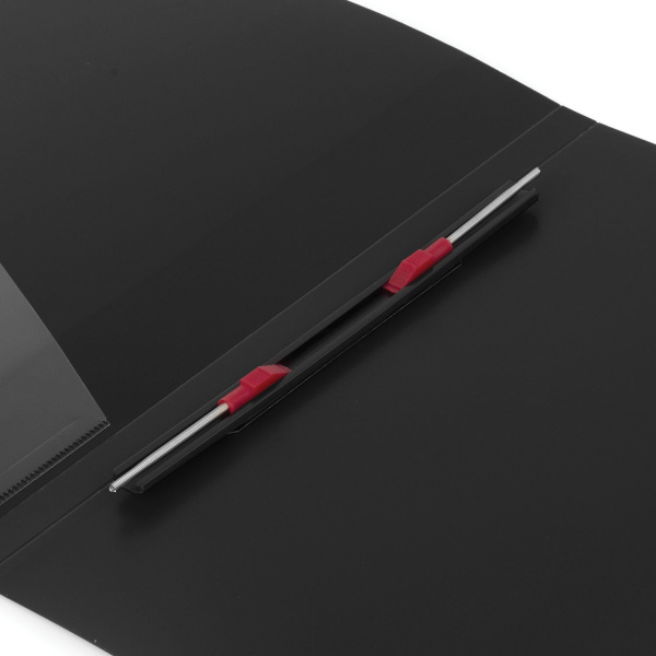 Папка с металлическим скоросшивателем и внутренним карманом BRAUBERG "Contract", черная, до 100 л., 0,7 мм, бизнес-класс, 221781 - Папки с пружинным и пластиковым скоросшивателем