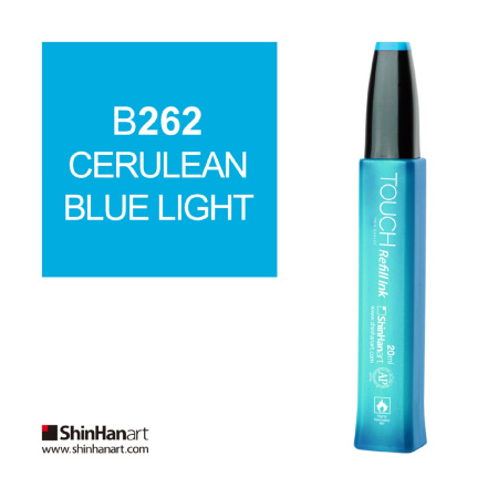 Чернила спиртовые ShinHan TOUCH для маркеров 20мл B262 Лазурно-синий церулеум светлый