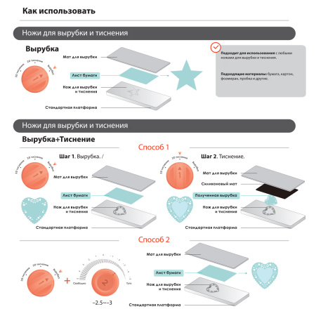 Ножи "Сердца" для Машинки для вырубки и тиснения ОС-5, 8 штук, 88х87 мм, ОСТРОВ СОКРОВИЩ, 663810, 861-109-015 - Машинки, ножи и маты для вырубки, клише для тиснения