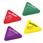 Ластик ЮНЛАНДИЯ "Трио", 35х35х10 мм, цвет ассорти, треугольный, 228072 - Ластики классические