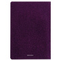 Тетрадь 48 л. в клетку обложка кожзам с блестками, сшивка, A5 (147х210мм), СИРЕНЕВЫЙ, BRAUBERG SPARKLE, 403853 - Тетради 40-48 листов