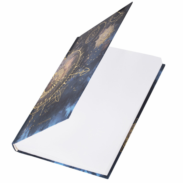 Ежедневник недатированный А5 (145х215 мм), ламинированная обложка с фольгой, 128 л., STAFF, "Astrology", 113519 - Ежедневники с твердой обложкой