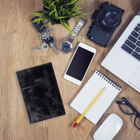 Обложка для паспорта натуральная кожа пулап, "Passport", кожаные карманы, черная, BRAUBERG, 238198 - Обложки для паспорта