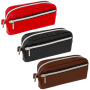 Пенал-косметичка BRAUBERG под фактурную кожу, ассорти, коричневый, красный, черный, "Идеал", 19х9х4 см, дисплей, 224035 - Пеналы мягкие