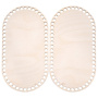 Донышки деревянные для вязания овальные, 2 шт., 24,5х13 см. - Донышки деревянные