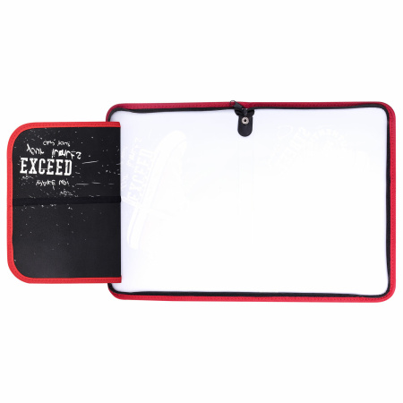 Папка для труда на молнии ЮНЛАНДИЯ А4, 1 отделение, откидная планка, органайзер, "Original", 270985 - Папки для тетрадей и уроков труда