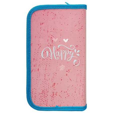 Пенал ПИФАГОР, 2 отделения, ламинированный картон, 19х11 см, "Bunnies", 270882 - Пеналы каркасные