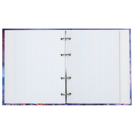 Тетрадь на кольцах А5 (165х215 мм), 120 листов, твердый картон, клетка, BRAUBERG, Travel, 404080 - Тетради на кольцах и сменные блоки к ним