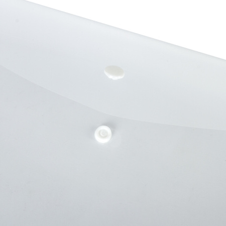 Папка-конверт с кнопкой STAFF, А4, до 100 листов, прозрачная, 0,12 мм, 225173 - Папки-конверты с кнопкой