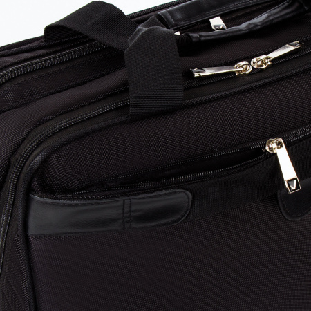 Сумка-портфель BRAUBERG с отделением для ноутбука 15-16", "Business", 2 отделения, черная, 41х32х15 см, 240389 - Сумки деловые с отделением для ноутбука и планшета