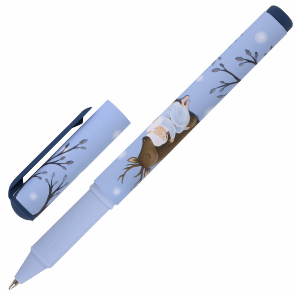 Ручка шариковая в футляре BRUNO VISCONTI DreamWrite, СИНЯЯ, "Олененок", ассорти, 0,5 мм, 1 шт, 20-0264/02 - Ручки шариковые неавтоматические