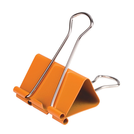 Зажимы для бумаг ОФИСМАГ, КОМПЛЕКТ 12 шт., 41 мм, на 200 листов, цветные, картонная коробка, 226766 - Зажимы для бумаг