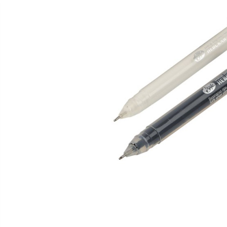 Набор ручек гелевых 0,5 мм "Сонет", 2 штуки (белая, черная) - Гелевые ручки