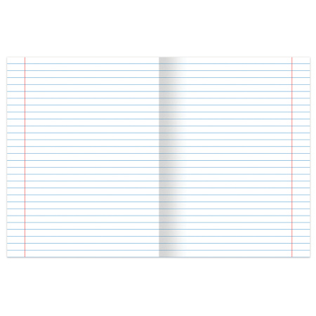 Тетрадь А5, 48 л., BRAUBERG, скоба, линия, обложка картон, МИКС, 403040 - Тетради 40-48 листов