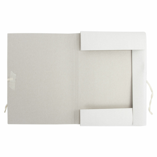 Папка для бумаг с завязками картонная ОФИСМАГ, гарантированная плотность 280 г/м2, до 200 листов, 124569 - Папки картонные с завязками