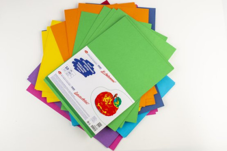 Набор цветного картона "Я-Художник!", 220 г/м2, А4, 1 цвет (оранжевый), 10 листов - Цветная бумага