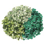 Пайетки для творчества "Классика", оттенки зеленого, 6 мм, 30 грамм, ОСТРОВ СОКРОВИЩ, 661273 - Пайетки для творчества