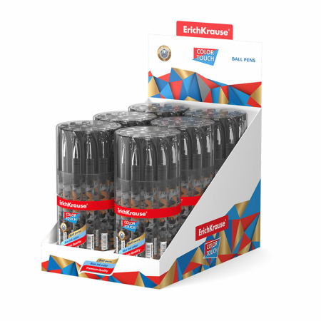 Ручка шариковая ERICH KRAUSE ColorTouch "Rough native", СИНЯЯ, узел 0,7 мм, линия письма 0,35 мм, 48766 - Ручки шариковые неавтоматические