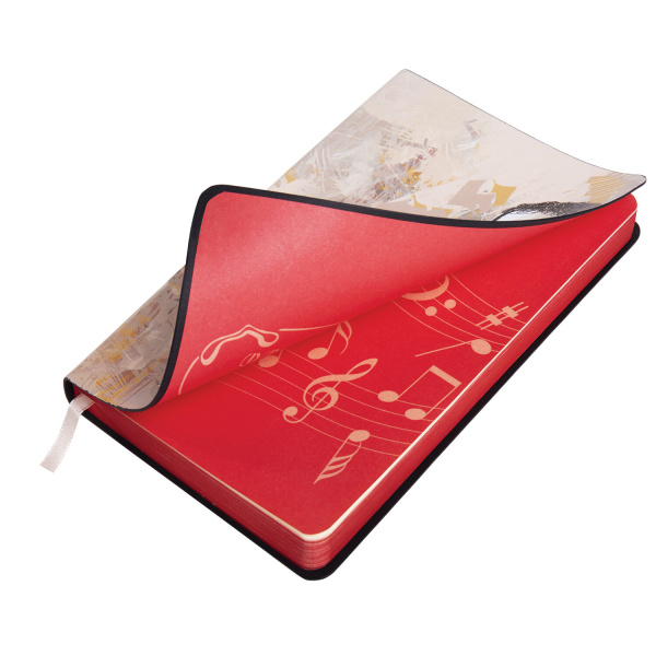 Ежедневник недатированный B6 (127х186 мм), BRAUBERG VISTA, под кожу, гибкий, 136 л., "Jazz", 112119 - Ежедневники с покрытием "под кожу и ткань"