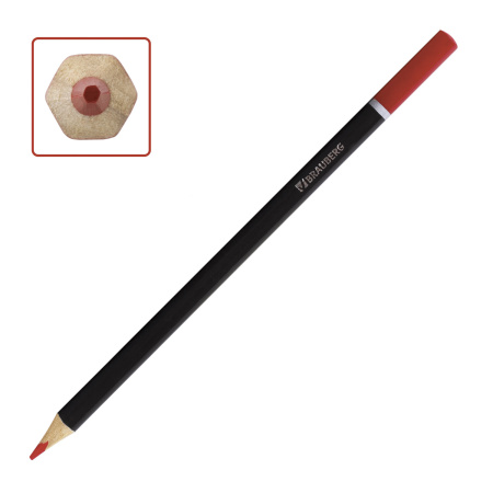 Карандаши цветные акварельные BRAUBERG "Artist line", 24 цвета, заточенные, высшее качество, 180570 - Карандаши цветные акварельные