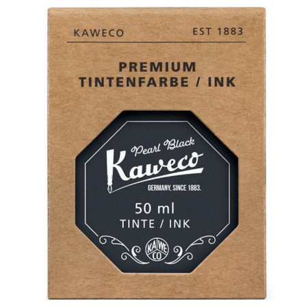 Чернила KAWECO 50мл стекло черный перламутровый - Чернила
