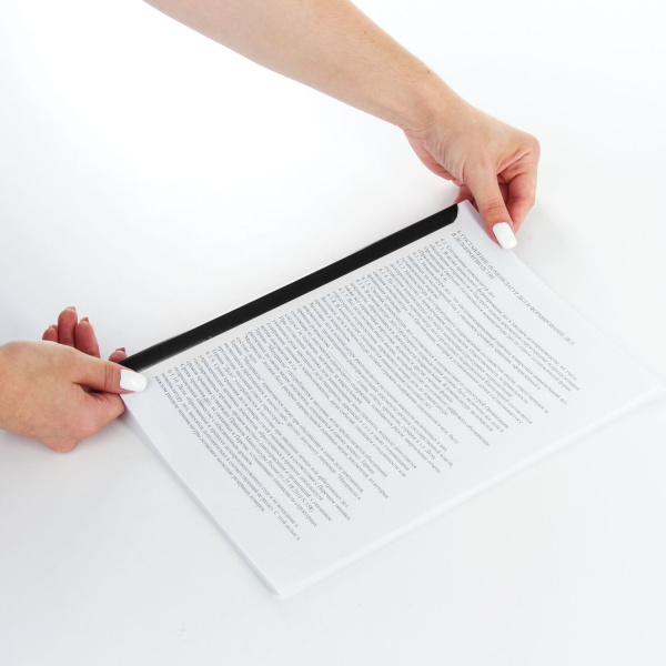 Скрепкошины для быстрого переплета BRAUBERG, КОМПЛЕКТ 10 шт., ширина 10 мм (до 50 листов), ЧЕРНЫЕ, 228324 - Механизмы для скоросшивания