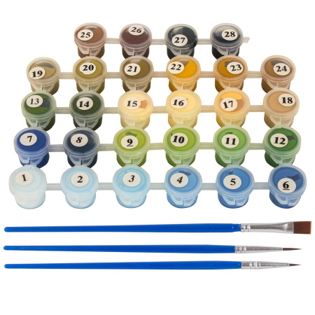 Картина по номерам 40х50 см, ОСТРОВ СОКРОВИЩ "Ромашки", на подрамнике, акрил, кисти, 662913 - Картины по номерам