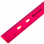 Линейка пластиковая 30 см, BRAUBERG "Crystal", тонированная, ассорти, 210291 - Линейки