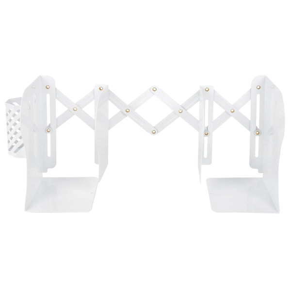 Подставка-держатель для книг и учебников BRAUBERG, с органайзером, раздвижная, металлическая, 238066 - Подставки для книг