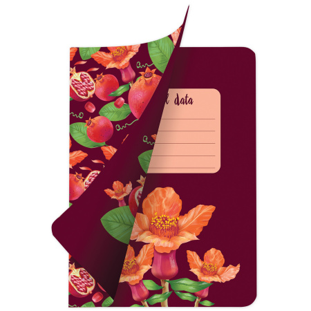 Тетрадь 60 л. в линию обложка SoftTouch, бежевая бумага 70 г/м2, сшивка, В5 (179х250 мм), ГРАНАТ, BRAUBERG, 403824 - Тетради более 60 листов