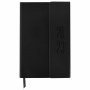 Ежедневник датированный 2023 А5 138x213 мм BRAUBERG "Towny", под кожу, клапан, черный, 114008 - Ежедневники с покрытием "под кожу и ткань"