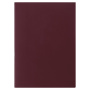 Папка адресная бумвинил без надписи, формат А4, бордовая, индивидуальная упаковка, STAFF "Basic", 129634 - Папки адресные