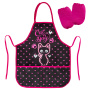 Фартук с нарукавниками для уроков труда BRAUBERG KIDS, 45x54 см, 2 кармана, "Amazed cat", 271638 - Аксессуары для рисования