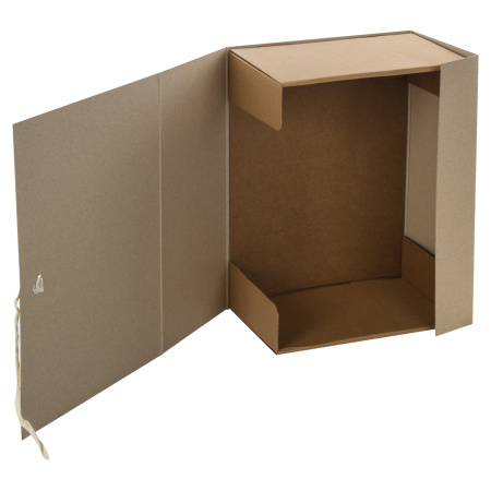 Короб архивный STAFF, А4 (240х330 мм), 150 мм, 2 завязки, переплетный картон, до 1400 листов, 111957 - Короба архивные