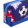 Пенал ЮНЛАНДИЯ, 1 отделение, полиэстер, "Football", синий, 19х4х6 см, 270270 - Пеналы мягкие