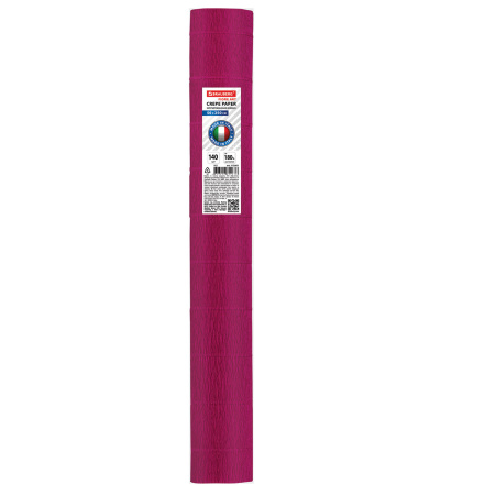 Бумага гофрированная/креповая (ИТАЛИЯ) 140 г/м2, 50х250 см, алая (982), BRAUBERG FIORE, 112561 - Цветная бумага