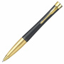 Ручка шариковая PARKER "Urban Twist Black GT", корпус черный, позолоченные детали, синяя, 2143640 - Ручки шариковые подарочные