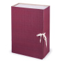 Короб архивный (240х330 мм), 120 мм, 2 завязки, бумвинил, до 1000 листов, бордовый, STAFF, 126901 - Короба архивные
