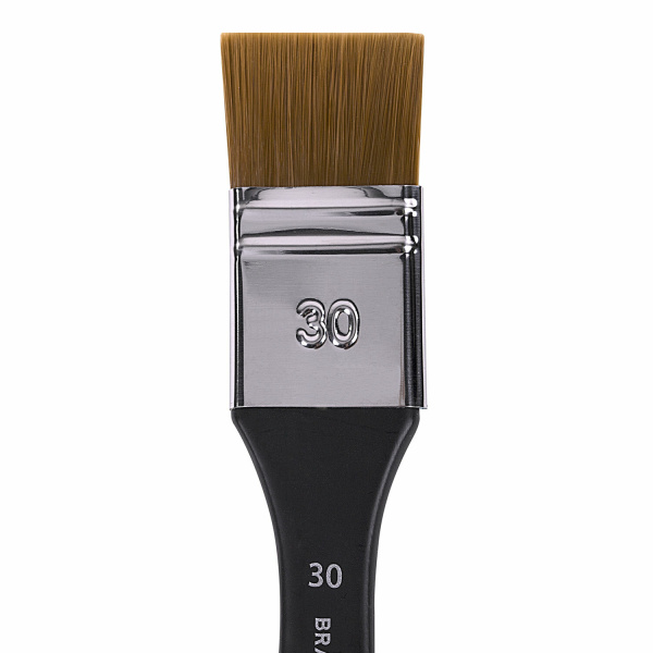 Кисть художественная профессиональная, синтетика, флейц, № 30, BRAUBERG ART CLASSIC, 201035 - Кисти художественные из синтетического волоса