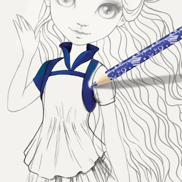 Серия Nebulia: Набор для разукрашивания для девочки "Неоновый скетчбук" - Наборы для рисования